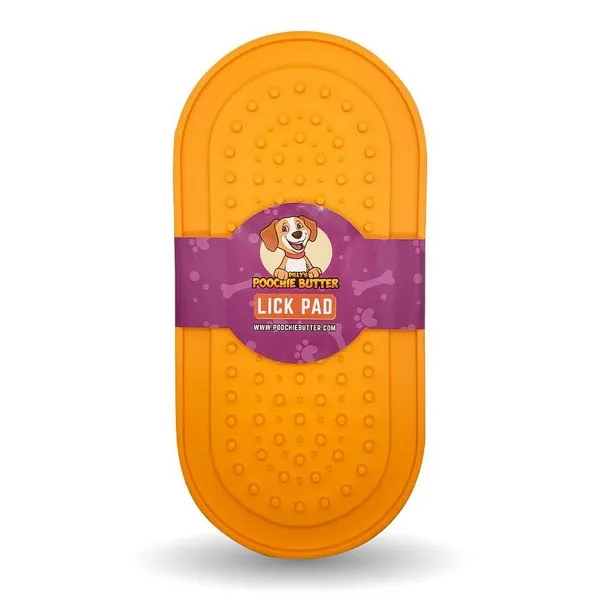1ea Poochie Butter Lick Pad Oval - Treat
